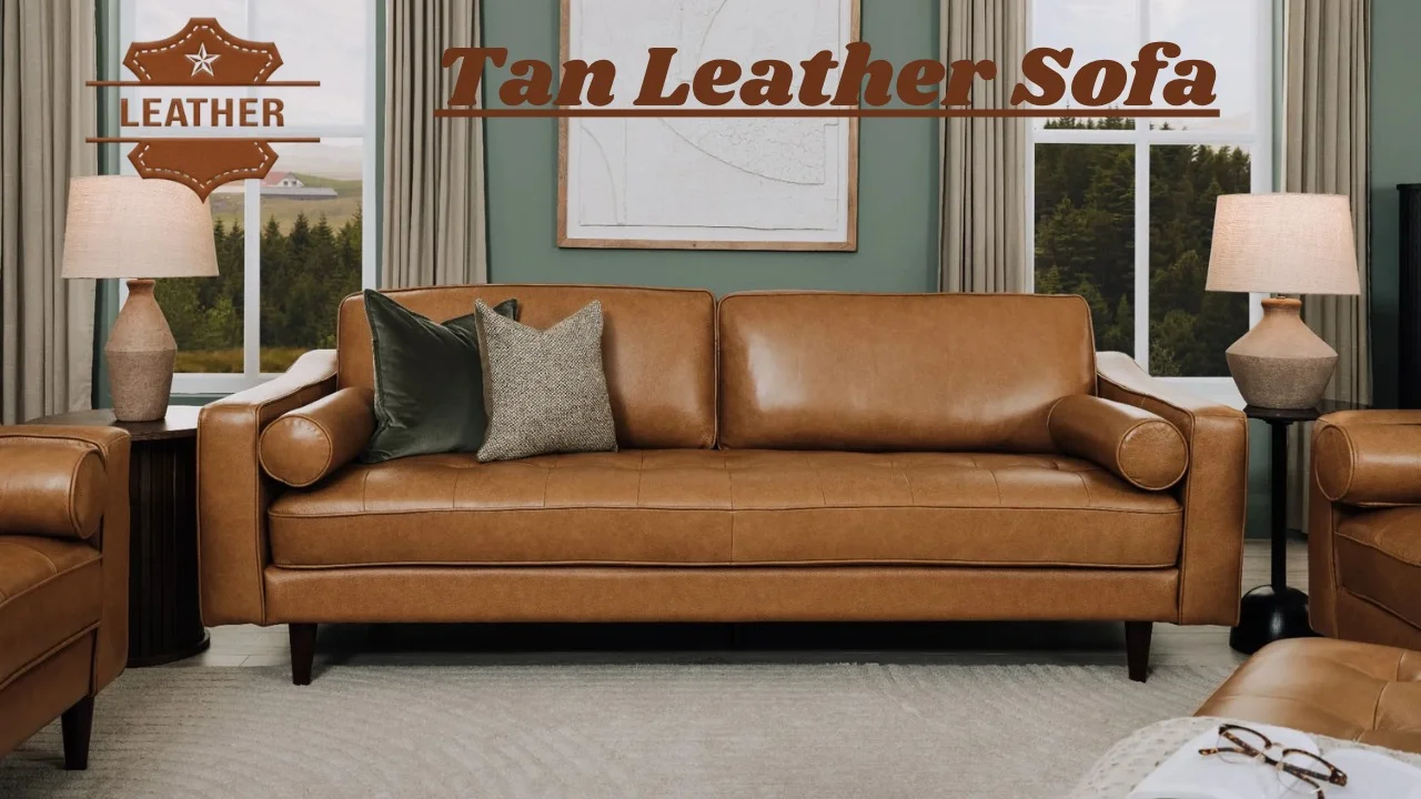 Tan Leather Sofa