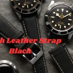 Watch Leather Strap Black